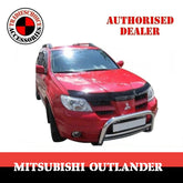 Bonnet Protector for Mitsubishi Outlander 02-06 Black Guard Against Stone Chips